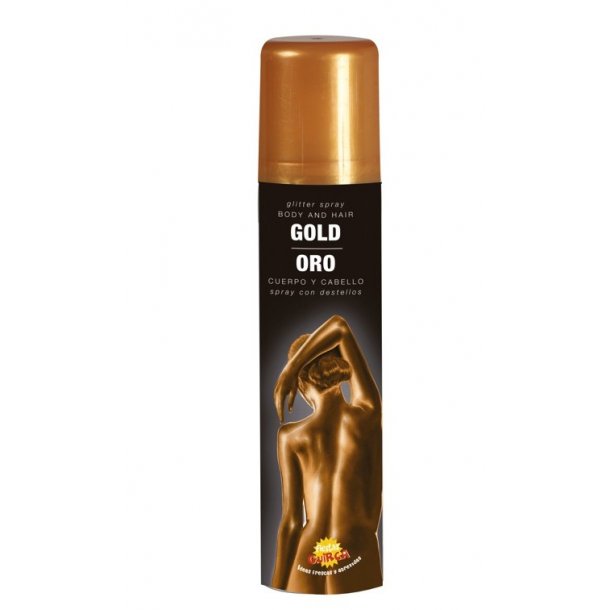 Ansigt og kropsspray i guld | køb guldfarvet til krop