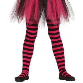 Strmpebuks i sort-pink til brn