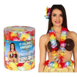25 f�rgglada Lei-kransar