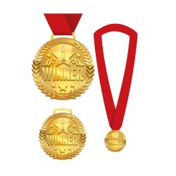 Medalje "Winner" i guldmetal