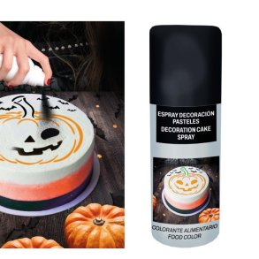Halloween kagepynt spray - sort - 100ml