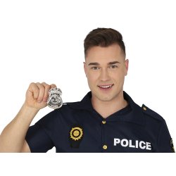 Politi skilt - Super police i Metal 