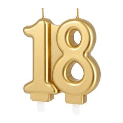 18 �rs kagelys i guld