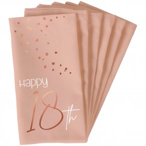 18 r Servietter Fersken