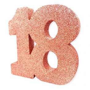 18 Tal stor figur i rosegold