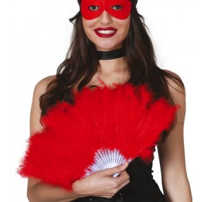 Vifte med rde fjer