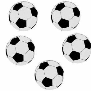 Fodbold konfetti stor i tr