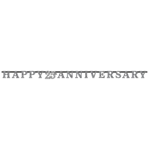 Banderol"happy 25 anniversary"