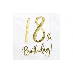18 th birthday Servietter 