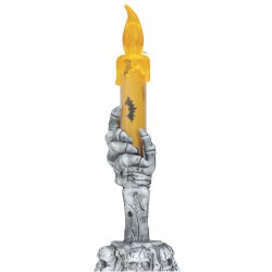 Skelethnds stage med LED stearinlys