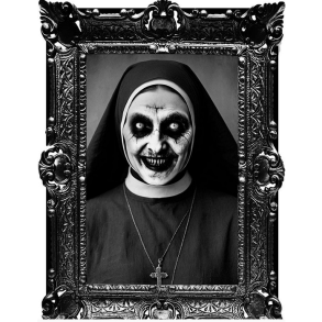 Klistermrke - Billede af besat nonne