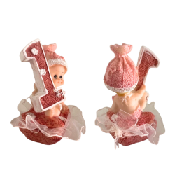 1-rig flickfigur i resin