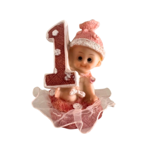 1 rs pigefigur i resin