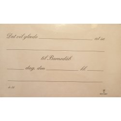 Barnedb indbydelse Vugge Rosa