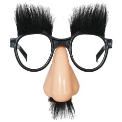 N�sa med glas�gon och �gonbryn