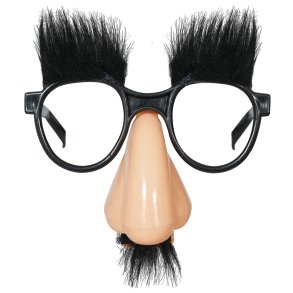 N�se med brille og �jenbryn