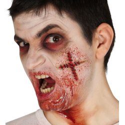 Falskt kors-sr med svarta stygn