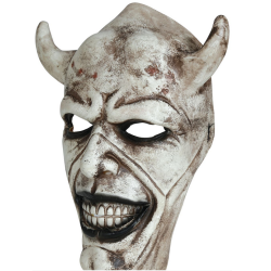 Vit djvulsmask i latex