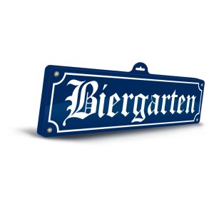 Biergarten skilt