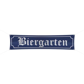 Biergarten Banner 180x40cm