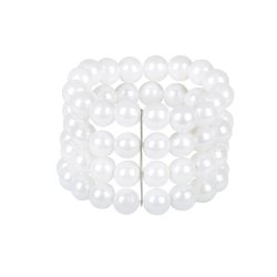 Armband med 4 rader prlor