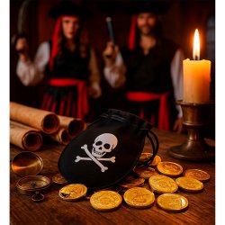 Piratpung med 12 Guldm�nter 