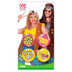 4 Hippie Badges