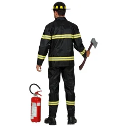 Brandmand Kostume til m�nd - Sort