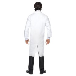 Lge kittel og maske i Hvid