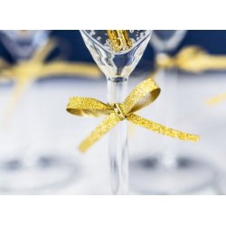 Presentband 225 m Glitter guld