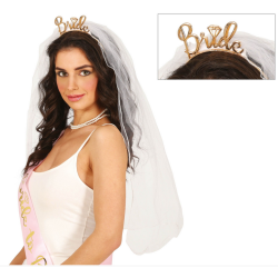 Bride H�rb�jle med sl�r - Guld