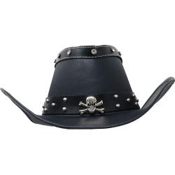Sort Cowboyhat med Kranie