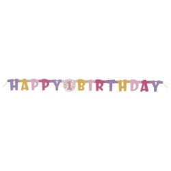 Banner Lyserd "happy birthday 1" 119 cm