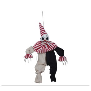 Halloween klovn 60cm med lys, lyd og bevgelse