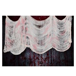 Dekorations stof 76x228 i blodig hvid