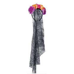 Ddas dag tiara med slja - Orange