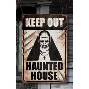 Halloween Horror skilt - Haunted house