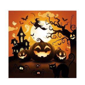 Halloween servietter med Grskar motiv