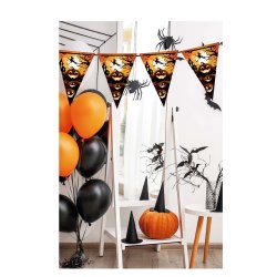 Halloween flagga banner - pumpa