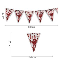 Halloween flagga banner blodig