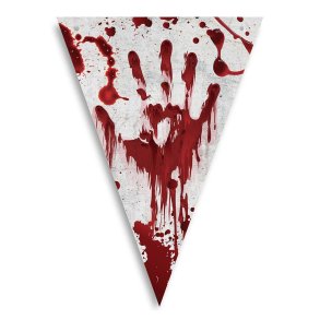 Halloween Flagbanner blodig