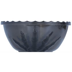 Skl i sort med sorte skelethnder