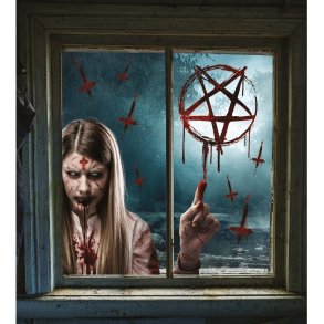 Halloween vinduesfolie XL - Possessed