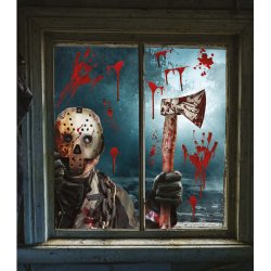 Halloween fnsterfolie XL - Assasin