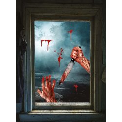 Halloween fnsterfolie - Bloody arms