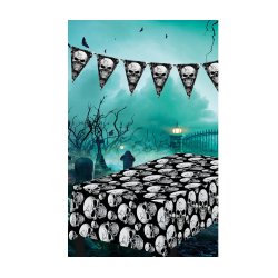 Halloween bordsduk med Skalle tryck