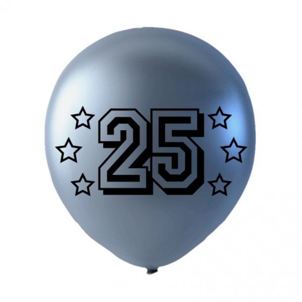 Ballon 25 Slv, 6 stk