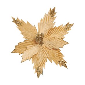 Deko blomst p pind GULD