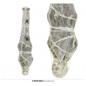 Skelet-puppe i spind  120 cm