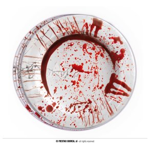 Halloween Tallerken blodig